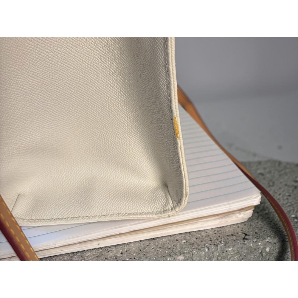 Dooney & Bourke Saffiano Leather Satchel Cream White Tan  Authentic Handbag COA - Picture 9 of 9